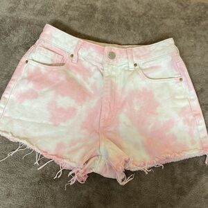 Pacsun size 25” waist cut off denim shorts